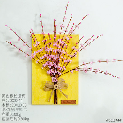 创意木板花壁挂植物餐厅理发店墙面墙壁装饰品少女房间墙上小挂件
