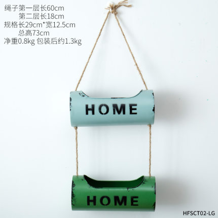 美式复古仿真植物壁挂花盆墙上挂件墙壁装饰品咖啡厅餐厅墙面墙饰