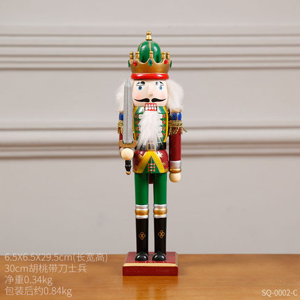 创意木偶酒柜装饰品摆件家居客厅房间书柜电视柜胡桃夹子小工艺品