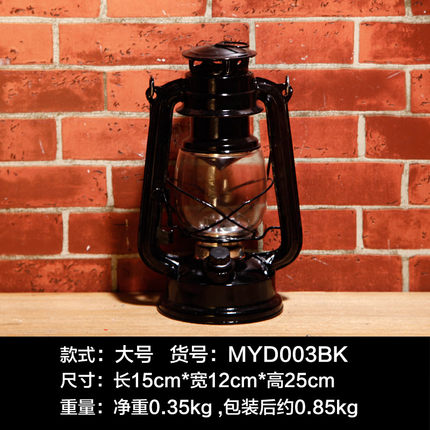 美式复古LED煤油灯摆件创意家居软装饰品酒吧咖啡厅摆设橱窗道具