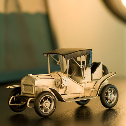 创意复古美式老爷车汽车模型酒柜装饰品摆件家居客厅柜房间小摆设