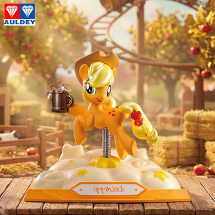 奥迪双钻小马宝莉摇摇乐盲盒玩具马年车载摆件苹果嘉儿紫悦碧琪