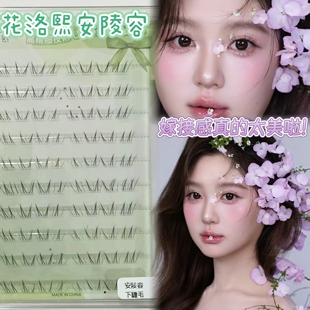 张琴老师同款花洛熙安陵容下睫毛仿真毛流感假睫毛新手款自然