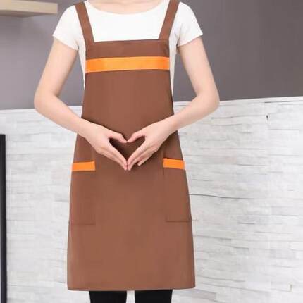 商品超市饭店工装围裙工作服男女围裙印字logo