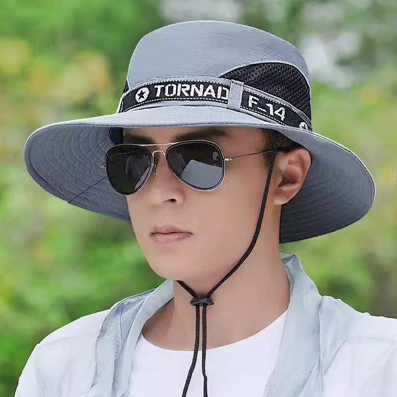 Sun hat for men, summer outdoor fishing, fishing hat for men, face cover, sun protection hat, sun breathable, wide-brimmed fisherman's hat thumbnail 4