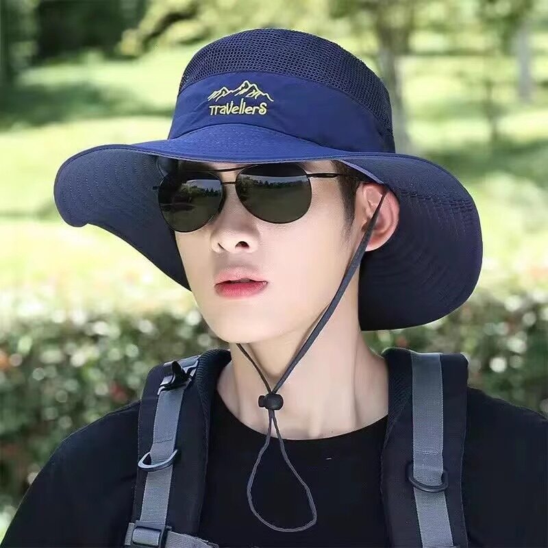 Sun hat for men, summer outdoor fishing, fishing hat for men, face cover, sun protection hat, sun breathable, wide-brimmed fisherman's hat thumbnail 7
