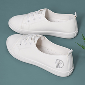 女2026年新款 布鞋 夏季 一脚蹬懒人开车爆款 子 百搭春秋帆布鞋 小白鞋