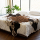 客厅卧室沙发毛绒搭垫 高仿真牛皮防滑地毯 家用奶牛撘毯 欧美时尚