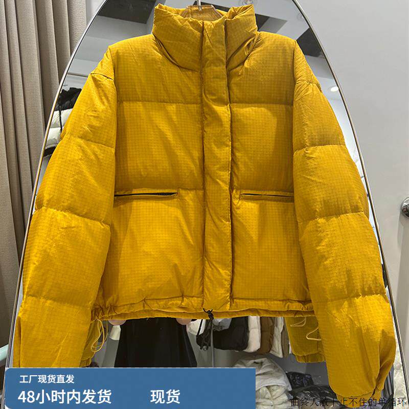 采购产品新的冬季妇女立领羽绒服短的加厚的高的和苗条的面包外衣