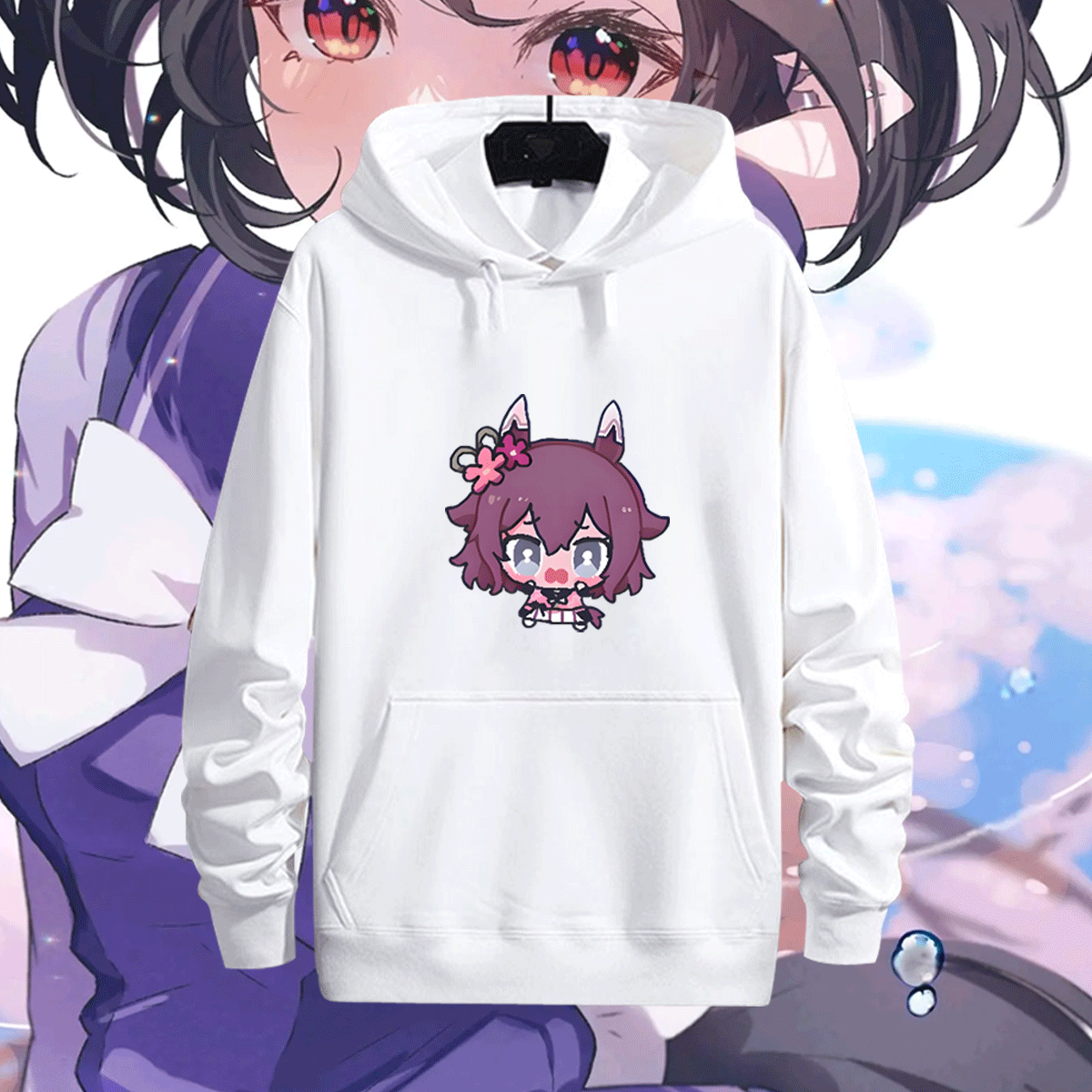 赛马娘双涡轮东海帝皇带帽卫衣