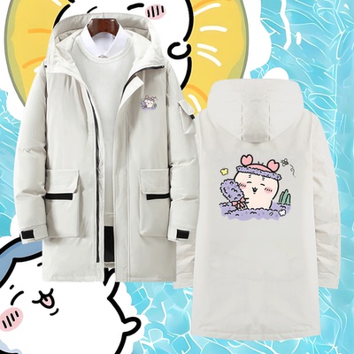 吉伊卡哇紫色薰衣草周边羽绒服