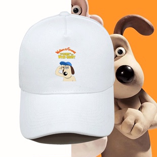 Wallace&Gromit掌门狗卡通运动男女情侣可定制鸭舌帽遮阳帽棒球帽