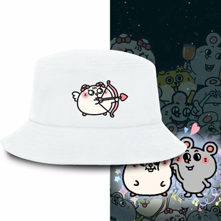 美叽和大鼠表情包打工人周边潮可定制盆帽渔夫帽男女情侣款秋冬季