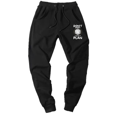 周边印花休闲款运动裤子长裤