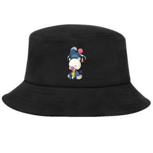 最终幻想莫古力可爱吉祥物游戏周边男女休闲盆帽子遮阳定制渔夫帽