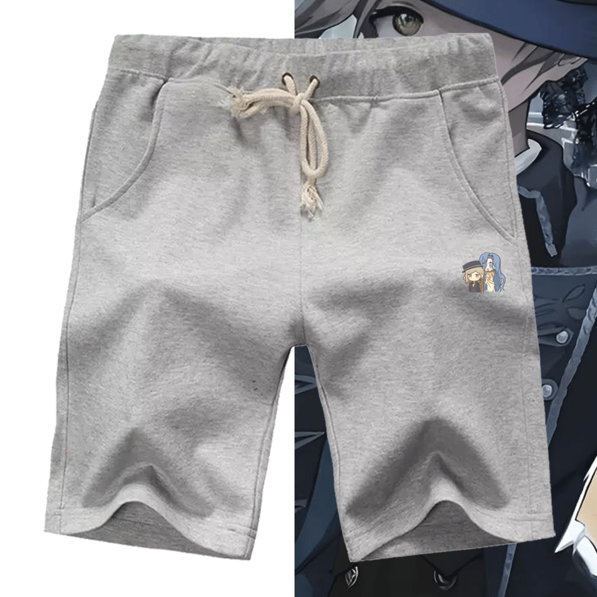 游戏重返未来1999周边卡通男女情侣可定制夏五分运动卫裤休闲短裤