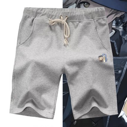 游戏重返未来1999周边卡通男女情侣可定制夏五分运动卫裤休闲短裤