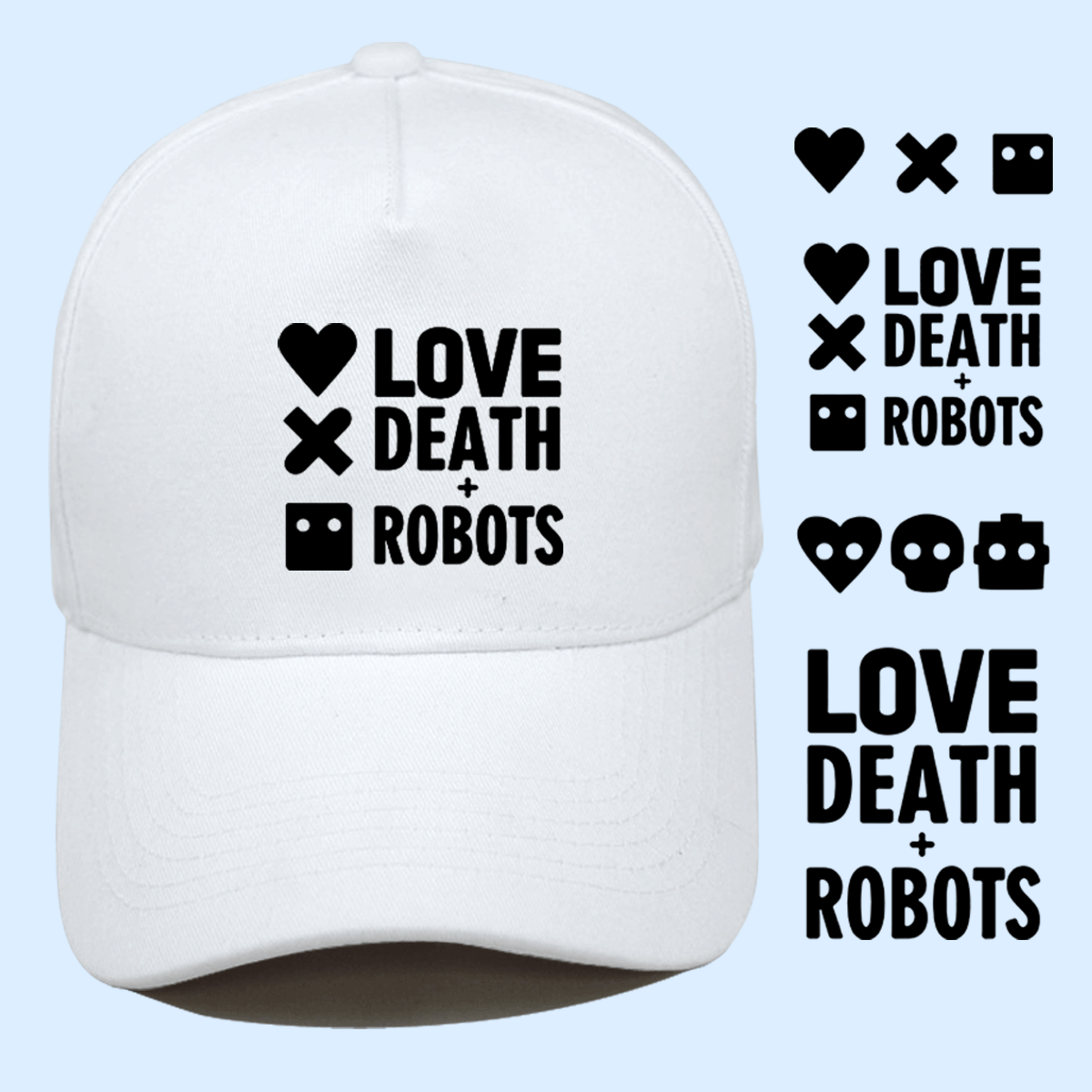 爱死亡和机器人短片周边男女百搭定制情侣休闲运动遮阳鸭舌棒球帽