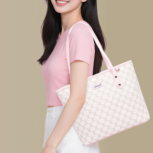 時(shí)尚 oimei新款 大容量單肩托特包女?huà)寢尠?jiǎn)約手挽包百搭常用包