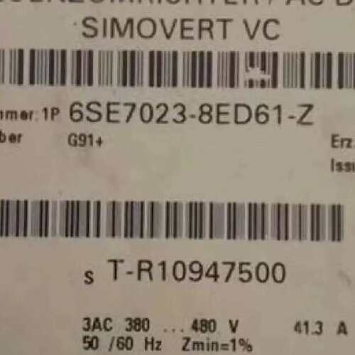 议价SIMOVERT 主驱动6SE7018-7023-0ES87-4EC84-8ED61-2DA1-1HF3
