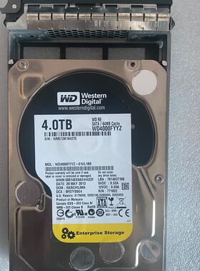 议价4T硬盘西数4TB黑盘 4T WD4000FYYZ 硬盘企