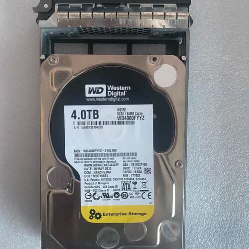 议价4T硬盘西数4TB黑盘 4T WD4000FYYZ 硬盘企
