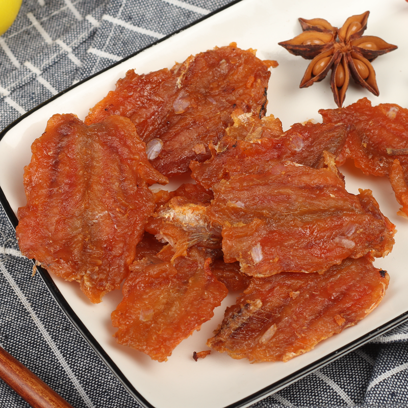 福建厦门特产鲜烤鱼红娘鱼干烤鱼片蜜汁香辣即食小吃40g满2包免邮