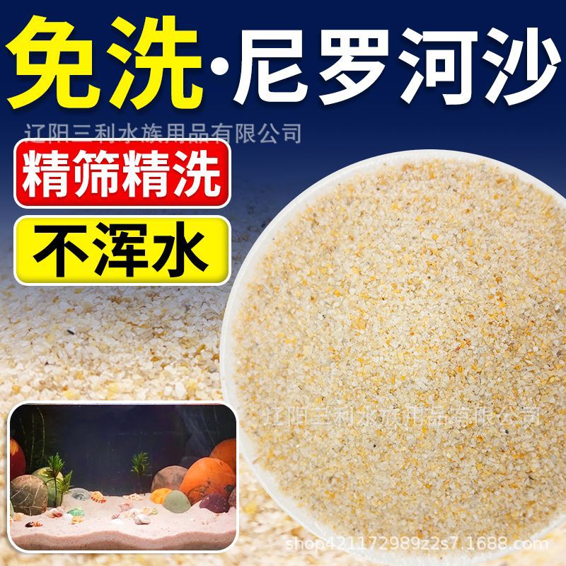 寄居蟹沙鱼缸造景底沙尼罗河沙化妆沙草缸南美缸鼠鱼底砂河沙