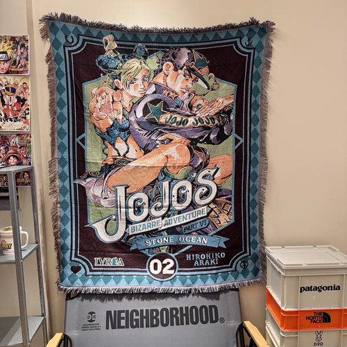 JOJO的奇妙冒险挂毯客厅沙发毯卧室床头毯办公室午睡毯空调毯盖毯