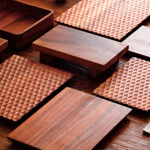 日式柚木长方形寿司板三文鱼刺身平板料理台摆盘盛器平盘实木餐具