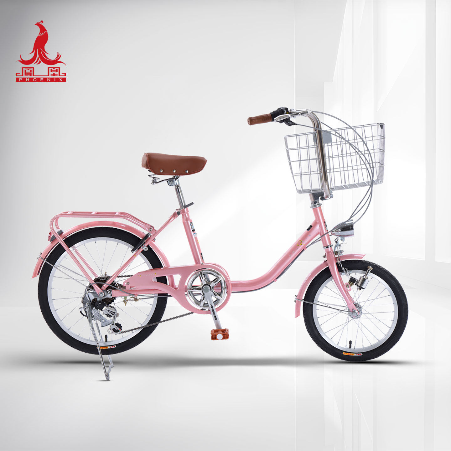 凤凰自行车宠物车女款男女式成人通勤代步网红女生禧玛诺变速单车