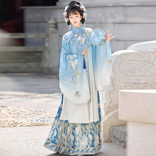 池秋记n明制长衫秋冬套装