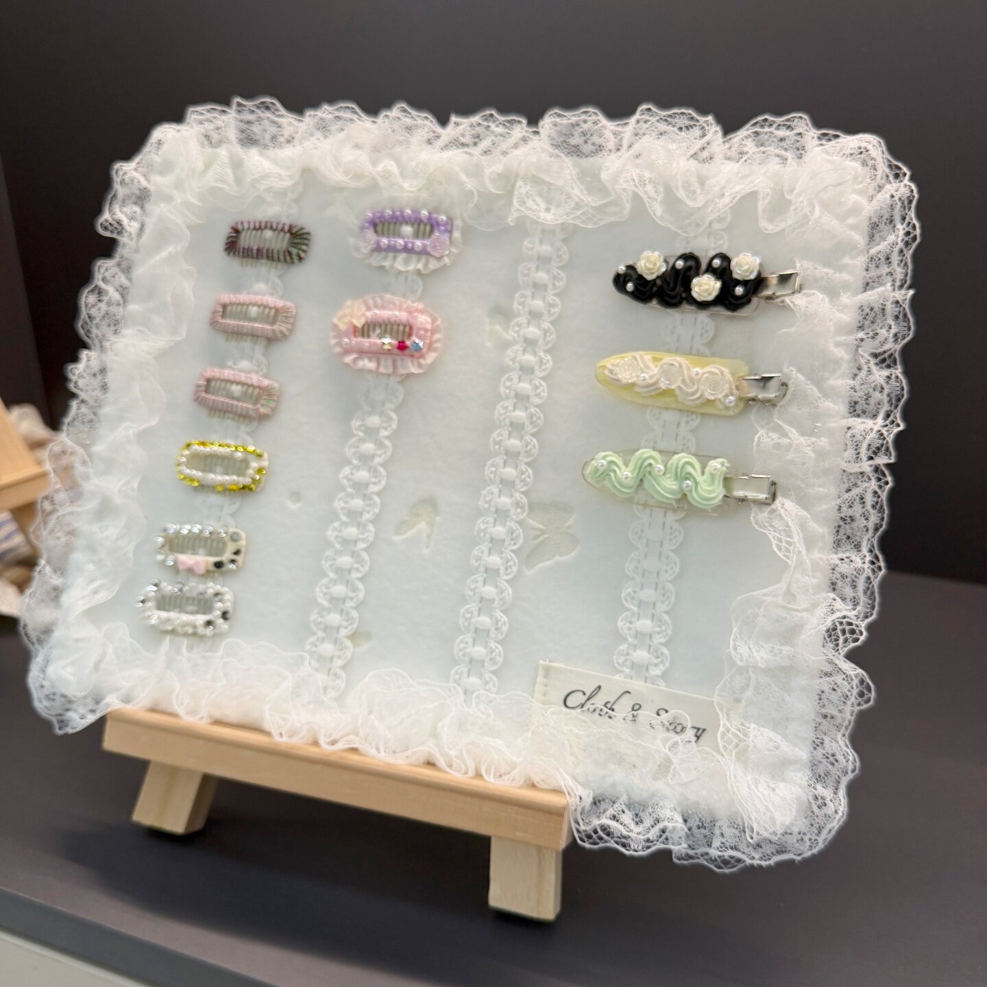 布本纪 宠物发夹收纳板狗狗bb发夹青蛙夹收纳展示架发夹展示板
