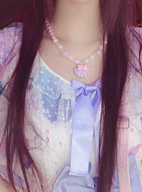 毛酱手作日系软妹贝壳串珠少女