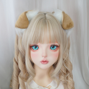 乖乖小狗耳朵发箍仿真兽耳头饰小奶狗发饰折耳垂耳犬柴犬耳朵包邮