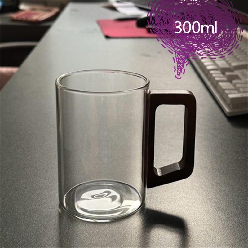 中式耐高温带把大容量待客泡茶杯图片