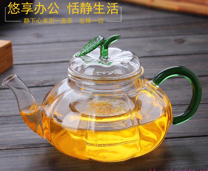 高温防爆裂玻璃普洱功夫花茶壶