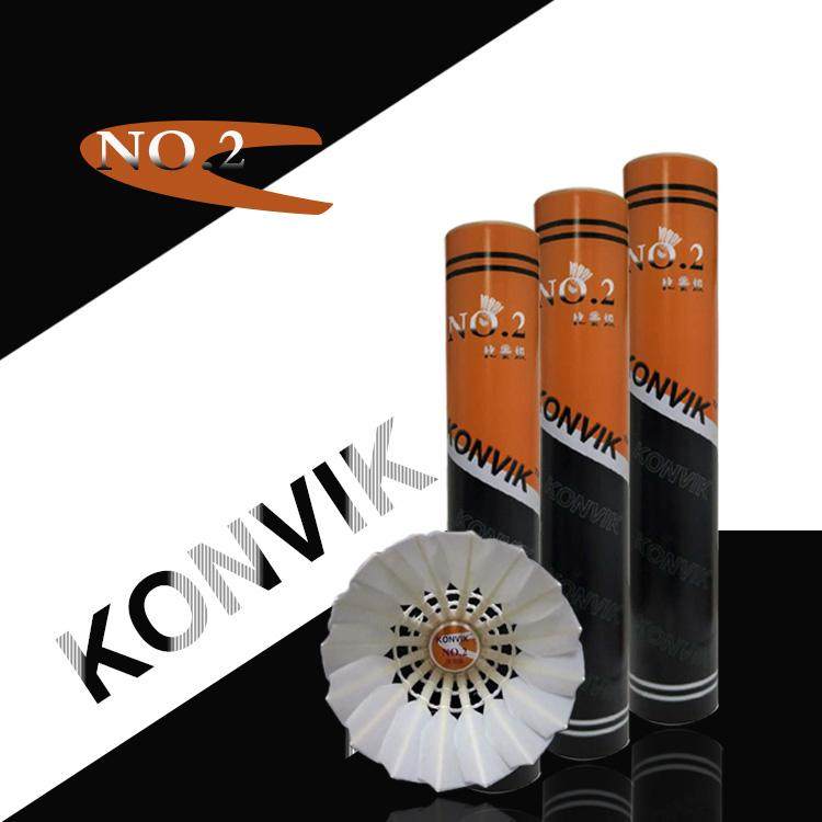 一桶包邮！康威克KONVIK羽毛球NO.2羽毛球鸭毛球耐打王稳定比赛球|msdalam kategori sukan/Yoga/kecergasan/bekalan peminat, badminton, badminton - dari Buy2taobao.com untuk memberikan perkhidmatan ejen Taobao profesional membeli