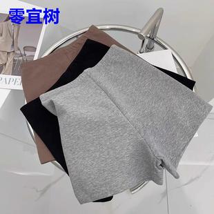 三分骑行短裤 薄款 运动美式 女夏季 显瘦高腰胖mm大码 休闲运动打底裤