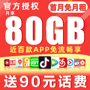 中国电信流量卡纯流量手机卡5G电话卡全国通用上网卡手机卡