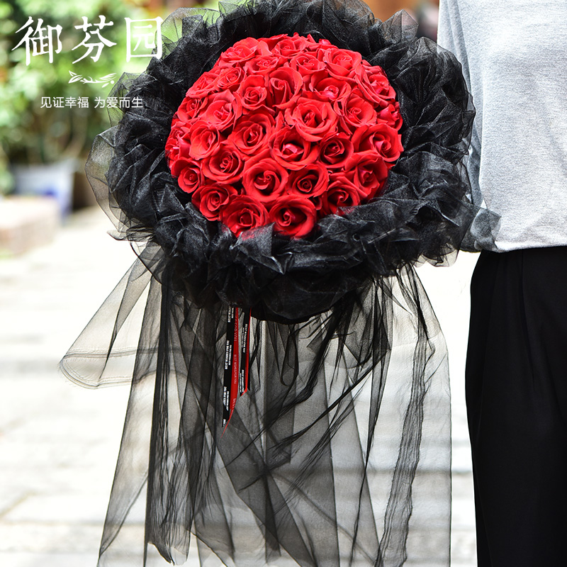 邯郸同城鲜花速递红玫瑰情人节表白花束生日礼盒全国花店送花上门