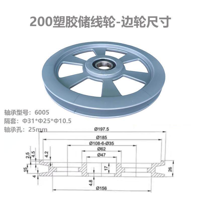 厂家供应挤出机线缆储线轮机械塑胶POM赛钢料储线轮200-250储线轮