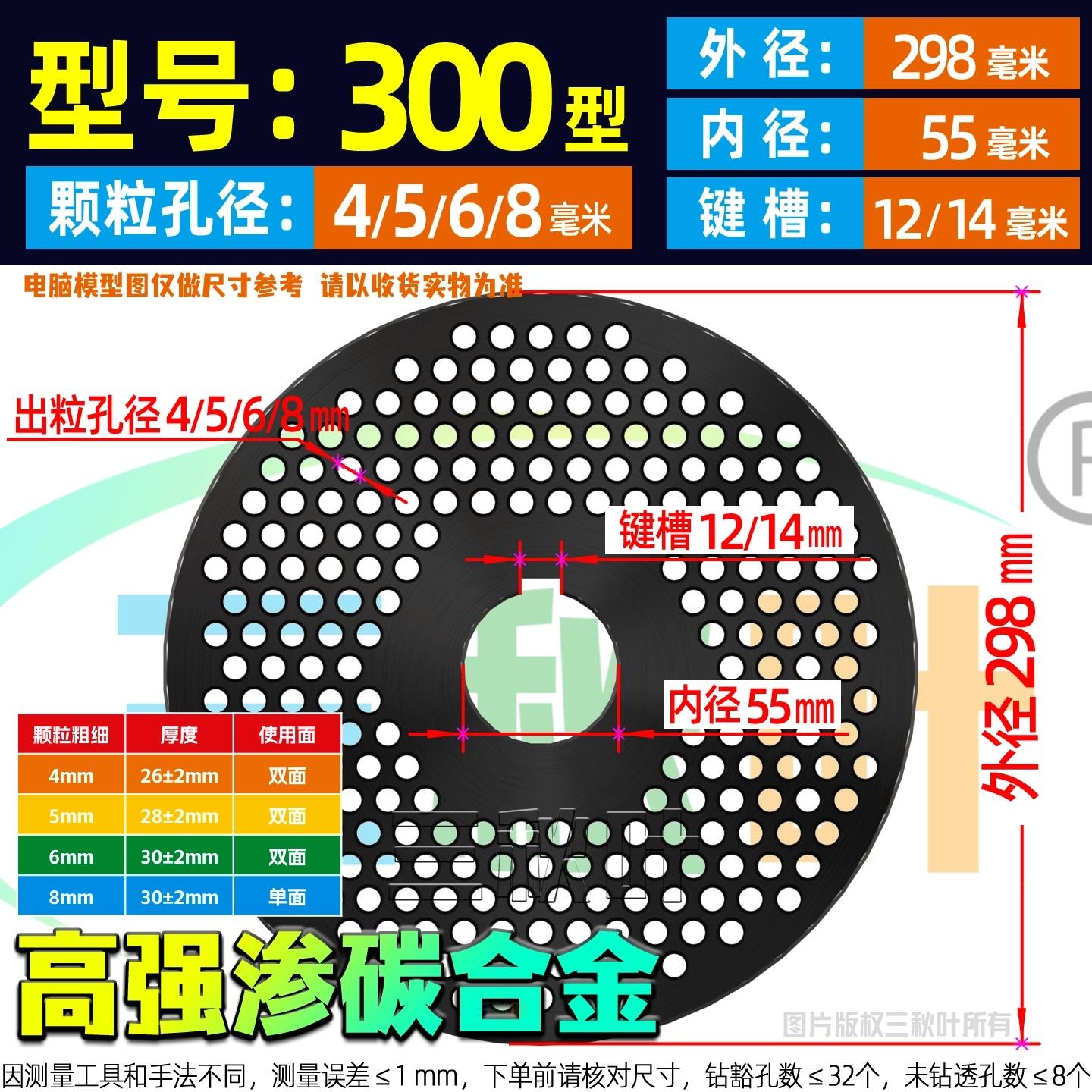 饲料颗粒机磨盘压盘模版磨板160125150180210230260300型配件大全图片