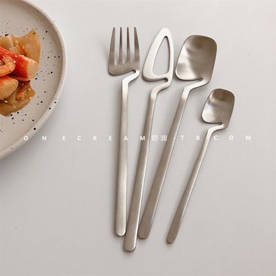 ins日韩小众拍照304不锈钢刀叉勺