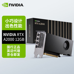 含税 NVIDIA A2000 RTX 12GB 专业显卡人工智能GPU运算计算卡正品