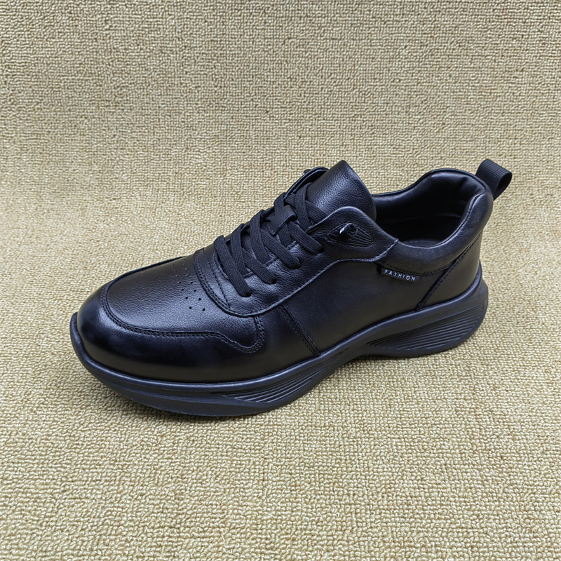 断码清仓特价真皮男鞋春秋新款时尚头层牛皮透气厚底舒适休闲皮鞋