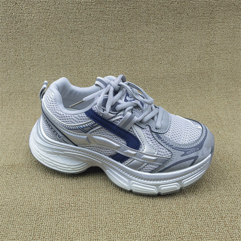 2026春季新款女鞋休闲老爹鞋系带圆头增高厚底透气运动鞋潮,女鞋,老爹鞋,淘宝优惠券,粉丝福利购,淘宝优惠卷