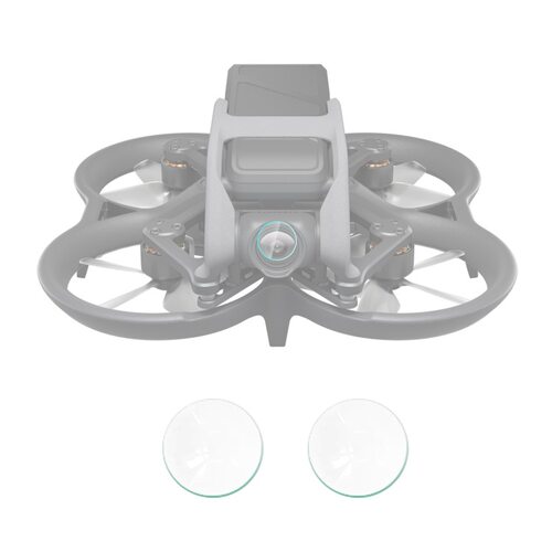 PULUZ胖牛 适用于大疆DJI Avata无人机防刮高清镜头钢化膜 2片装