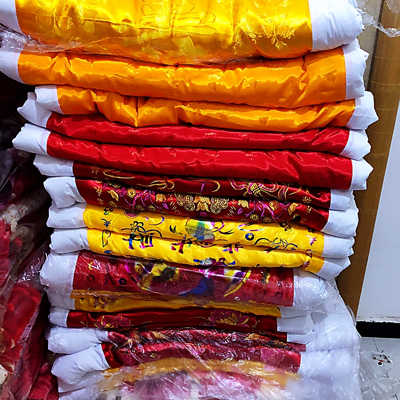 手工缝制老人过世真棉花成品被子