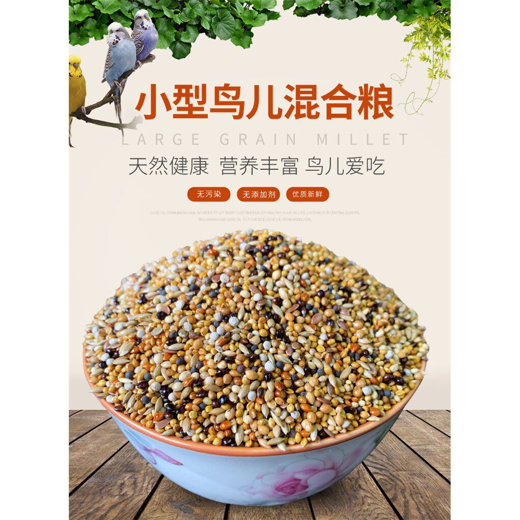 七彩文鸟 芙蓉鸟 金丝雀鸟 珍珠鸟芙蓉鸟玉鸟食混合鸟食鸟粮饲料